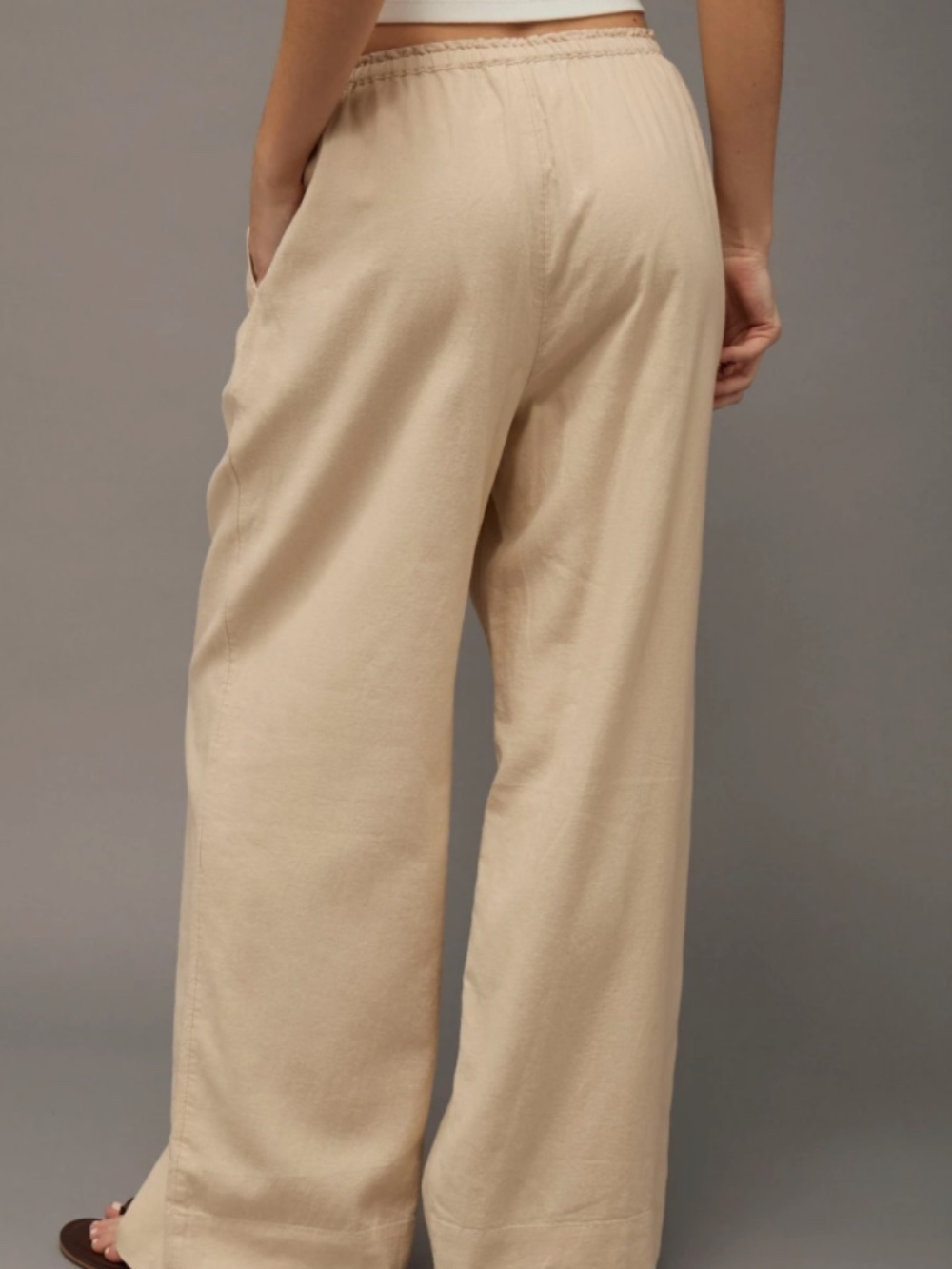AE High-Waisted Linen-Blend Pull-On Pant-Artifact